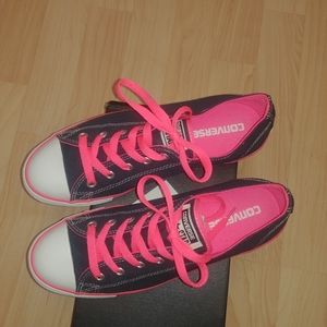 Converse All * Stars size 8 neon pink